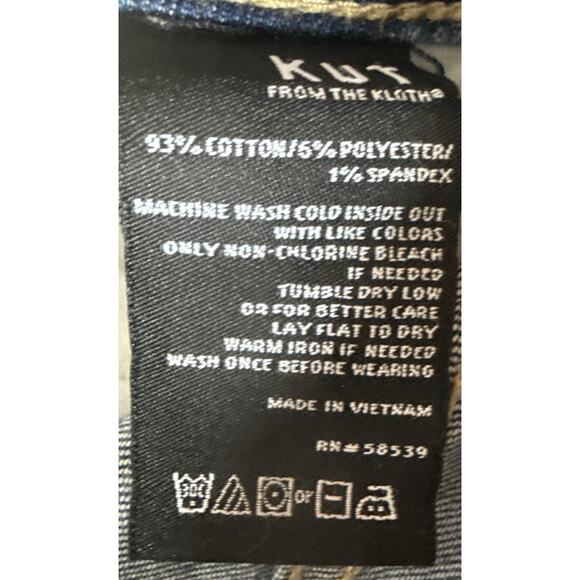 Kut From‎ The Kloth Naomi Fab Ab Girlfriend Straight Leg High Rise Sz 4 - Picture 8 of 9
